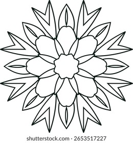 Mandala Indian Pattern Islamic Ornament Black White Islamic Ornament And Mandala 