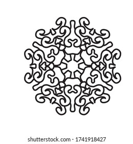 mandala with interesting and simple motifs