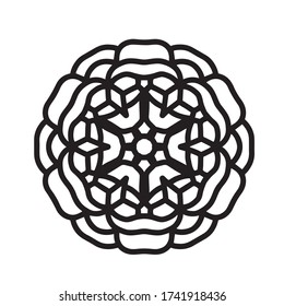mandala with interesting and simple motifs