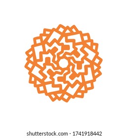 mandala with interesting and simple motifs