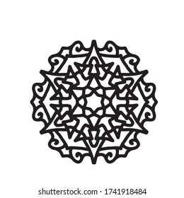 mandala with interesting and simple motifs