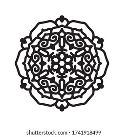 mandala with interesting and simple motifs