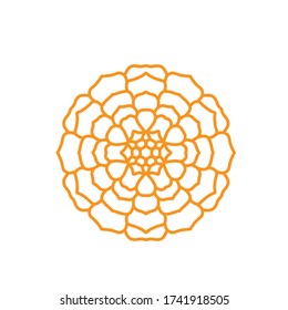 mandala with interesting and simple motifs