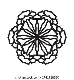 mandala with interesting and simple motifs