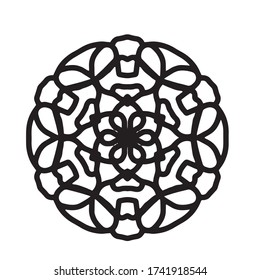 Mandala mit interessanten und einfachen Motiven