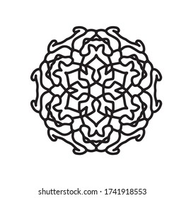 mandala with interesting and simple motifs