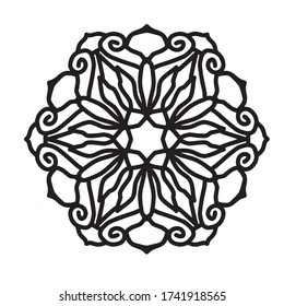 Mandala mit interessanten und einfachen Motiven