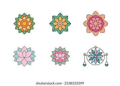 Mandala intrincados padrões e projetos para projetos criativos