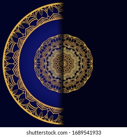Mandala Einladung oder Hochzeitskarte. Vektorgrafik. 