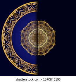 Mandala Invitación o tarjeta de boda. Ilustración de vectores. 