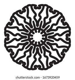 patrón de adorno árabe islámico mandala
