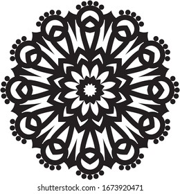 patrón de adorno árabe islámico mandala