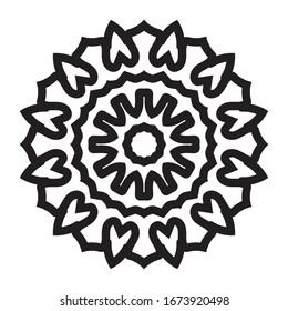 patrón de adorno árabe islámico mandala