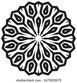 patrón de adorno árabe islámico mandala