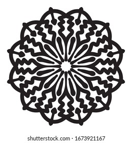 patrón de adorno árabe islámico mandala