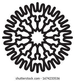 patrón de adorno árabe islámico mandala