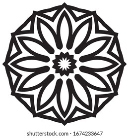 patrón de adorno árabe islámico mandala