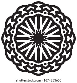 patrón de adorno árabe islámico mandala