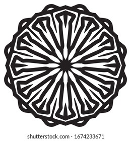 patrón de adorno árabe islámico mandala