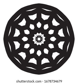 patrón de adorno árabe islámico mandala