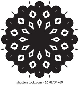 patrón de adorno árabe islámico mandala
