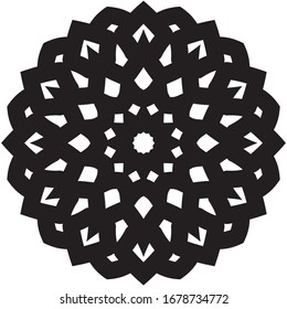 patrón de adorno árabe islámico mandala