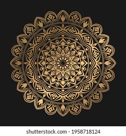 Mandala Islamic Background, Mandala Islamic Pattern, Mandala Design Template