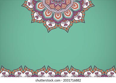 Mandala islamic background simple template