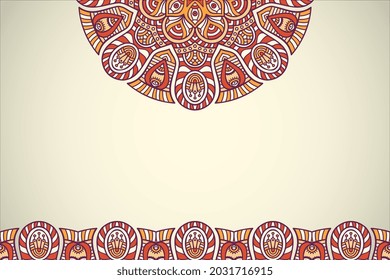 Plantilla simple de fondo islámico de Mandala