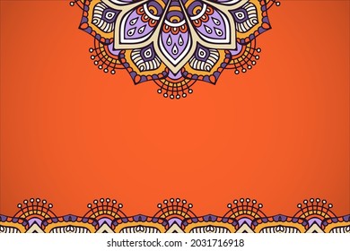 Mandala islamic background simple template