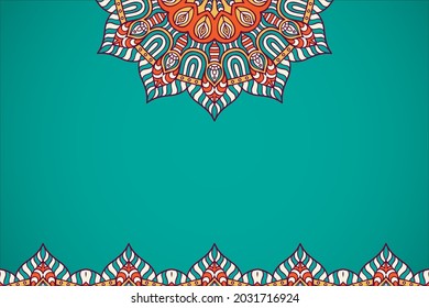 Mandala islamic background simple template
