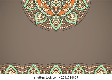 Mandala islamic background simple template