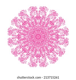 Mandala isolated on white background, vector illustration