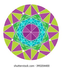 Mandala isolated on white background. Vector illustration.