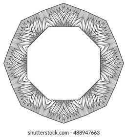 Mandala.   Isolated on white background 
Ethnic drawing.