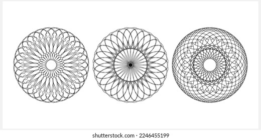 Mandala isolated. Sketch vector stock illustration. EPS 10