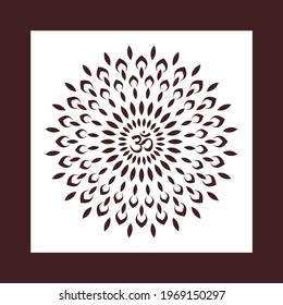 Mandala Jali Pattern Design for Graphic, Laser Cutting, Router Cutting.