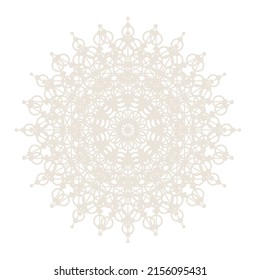 Mandala Kaleidoscope Lace Talisman Symbol Arabesque Oriental Icon Pattern Background. Abstract Mandala Kaleidoscope 
 Template. Round Line Silhouette Mandala Kaleidoscope Ornament.