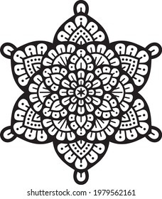 Mandala layered vector (Boho style)