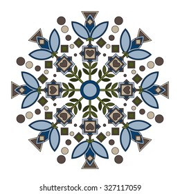 Mandala with Lily.