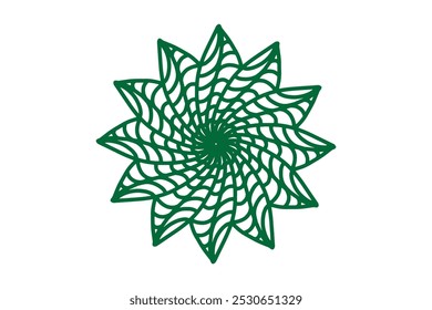 Mandala Line Art Decorative royalty-free vector graphic