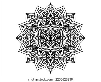 Mandala Line Art Pattern illustration