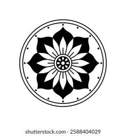 Mandala Line Art vector Illustration