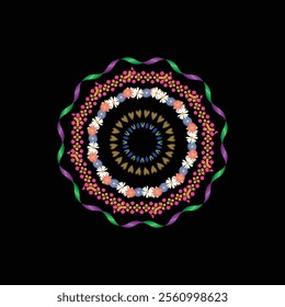 Mandala line Drawing for print or use as Embroidery design