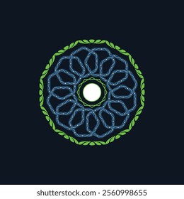 Mandala line Drawing for print or use as Embroidery design