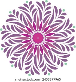 Mandala line Drawing for sticker or use as poster, card, flyer or T Shirt