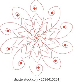 Mandala Line Illustration,Ornamental luxury mandala pattern