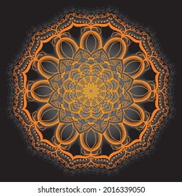 mandala  line pattern vector background