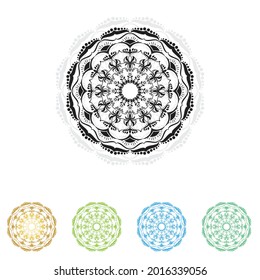 mandala  line pattern vector background