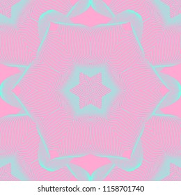 Mandala line seamless pattern, tribal ethnic motif. Ornament for wallpaper, textiles, greeting card,  packing, web. Vector  illustration.
